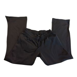 EUC Under Armour Gray Joggers with Pink Logo Sweatpants Fleece Lined SMALL